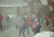 La bataille de boules de neige sur la Cour des Métiers