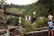 Seb et Fred s'aspergent (gorges Saint-Pierre)