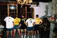 Jean-Claude, Fred, Seb, Pablo et Marc en footballeurs brésiliens