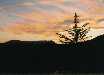 Coucher de soleil sur la D32