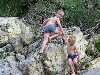 Achille et Léonard font les acrobates au bord du Verdon