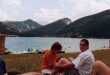 Pascaline et Gouzy au lac de Castillon